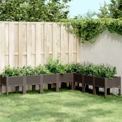 MAISON EXCLUSIVE - Jardinière avec pieds marron 200x160x42 cm pp