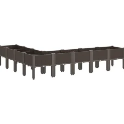 MAISON EXCLUSIVE - Jardinière avec pieds marron 200x160x42 cm pp