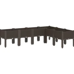 MAISON EXCLUSIVE - Jardinière avec pieds marron 160x120x42 cm pp