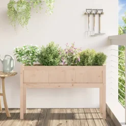 MAISON EXCLUSIVE - Jardinières avec pieds 110x31x70 cm bois de pin massif