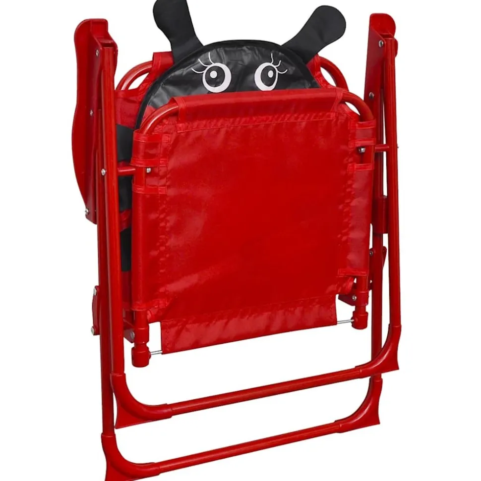MAISON EXCLUSIVE - Jeu de bistro avec parasol pour enfants 3 pcs rouge