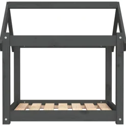 MAISON EXCLUSIVE - Lit pour chien gris 71x55x70 cm bois de pin solide