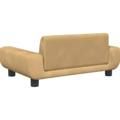 MAISON EXCLUSIVE - Lit pour chien marron 70x45x33 cm velours