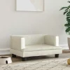 MAISON EXCLUSIVE - Lit pour chien crème 60x40x30 cm velours