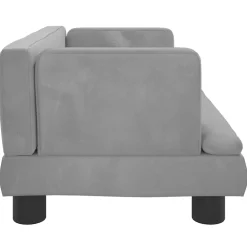 MAISON EXCLUSIVE - Lit pour chien gris clair 60x40x30 cm velours