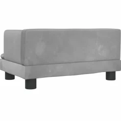 MAISON EXCLUSIVE - Lit pour chien gris clair 60x40x30 cm velours