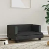 MAISON EXCLUSIVE - Lit pour chien noir 60x40x30 cm velours