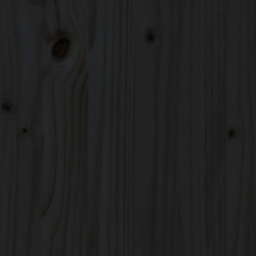 MAISON EXCLUSIVE - Lit pour chien noir 81x60x70 cm bois de pin solide