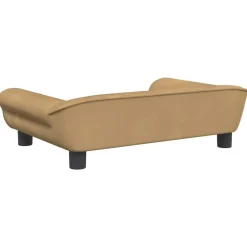 MAISON EXCLUSIVE - Lit pour chien marron 70x48x22 cm velours