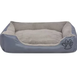 MAISON EXCLUSIVE - Lit pour chiens avec coussin rembourré taille l gris