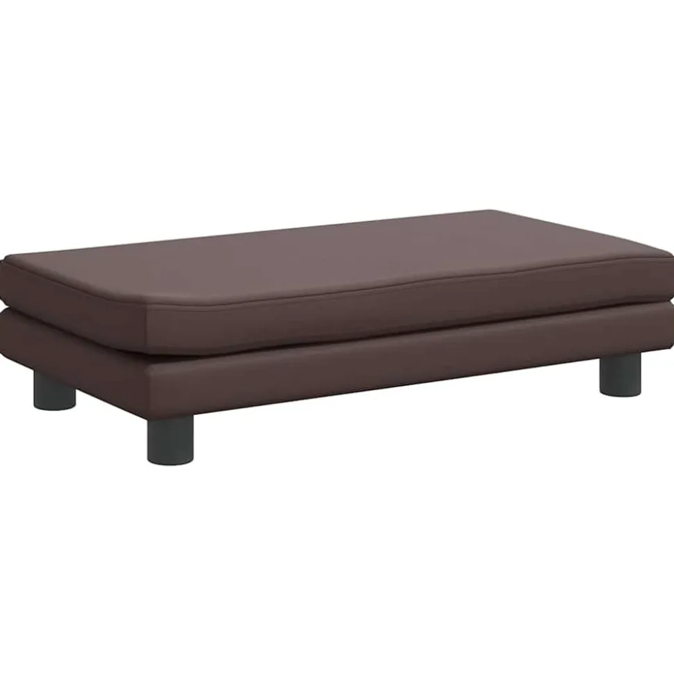 MAISON EXCLUSIVE - Lit pour chien avec extension marron 100x50x30 cm similicuir