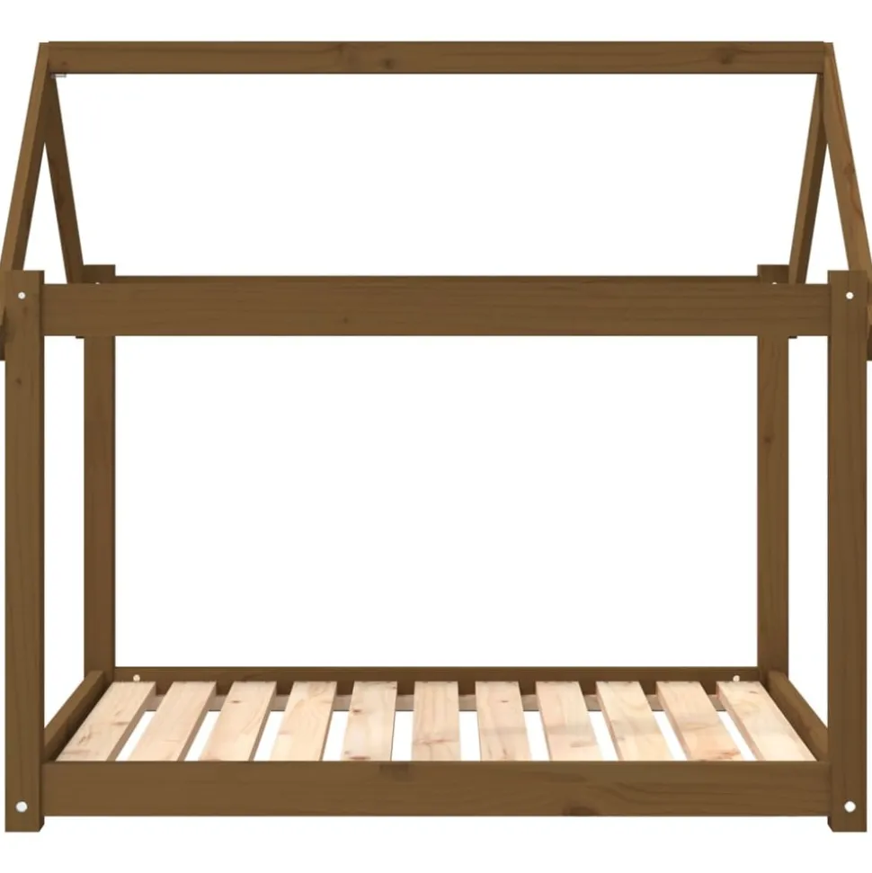 MAISON EXCLUSIVE - Lit pour chien marron miel 101x70x90 cm bois de pin solide