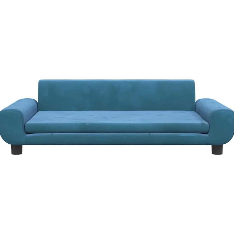 MAISON EXCLUSIVE - Lit pour chien bleu 100x54x33 cm velours