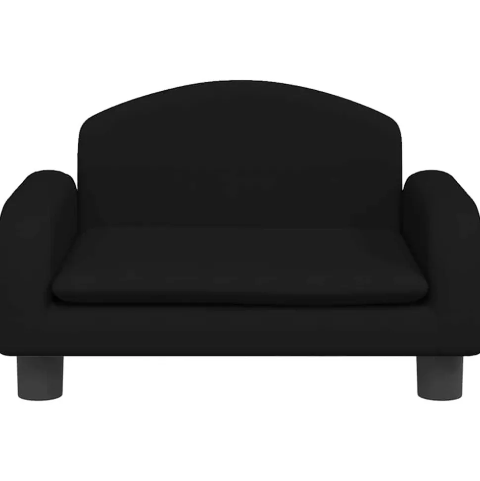 MAISON EXCLUSIVE - Lit pour chien noir 50x40x30 cm tissu
