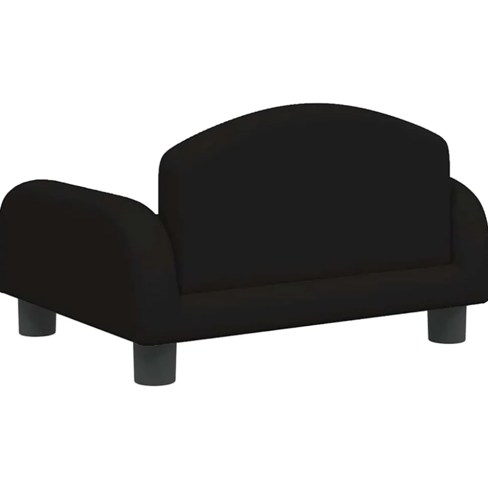 MAISON EXCLUSIVE - Lit pour chien noir 50x40x30 cm tissu