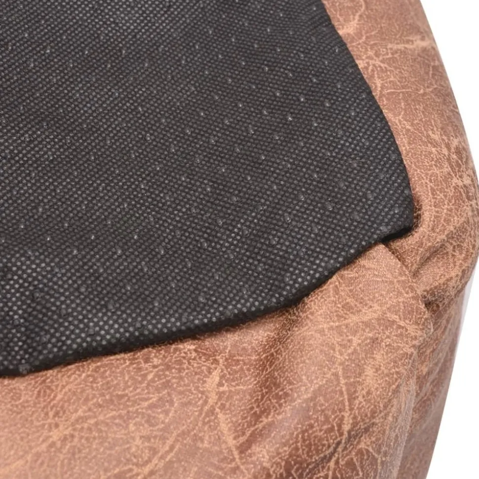 MAISON EXCLUSIVE - Lit pour chiens avec coussin cuir artificiel pu taille s beige