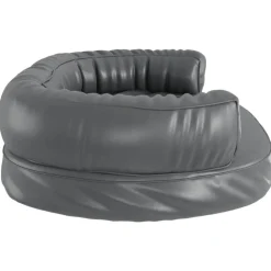 MAISON EXCLUSIVE - Lit pour chien ergonomique mousse gris 75x53 cm similicuir