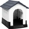 MAISON EXCLUSIVE - Niche pour chien bleu 57x68x66 cm polypropylène