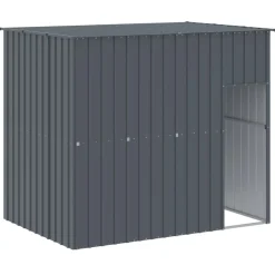 MAISON EXCLUSIVE - Niche pour chien avec cour anthracite 214x865x181 cm