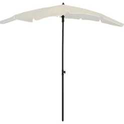 MAISON EXCLUSIVE - Parasol de jardin avec mât 200x130 cm sable