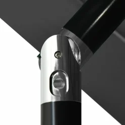 MAISON EXCLUSIVE - Parasol de jardin à 3 niveaux avec mât en aluminium anthracite