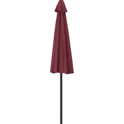MAISON EXCLUSIVE - Parasol de balcon mât en aluminium bordeaux 270x144x222 cm demi