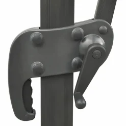 MAISON EXCLUSIVE - Parasol de jardin en porte-à-faux avec double toit noir