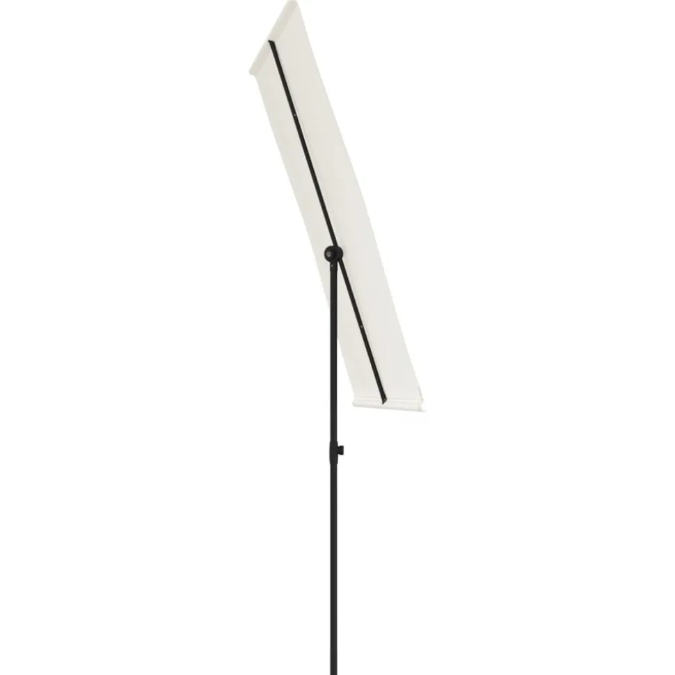MAISON EXCLUSIVE - Parasol de jardin avec mât en aluminium 180x110 cm blanc sable