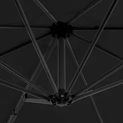 MAISON EXCLUSIVE - Parasol de jardin en porte-à-faux et poteau en aluminium