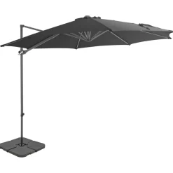 MAISON EXCLUSIVE - Parasol de jardin avec base portable anthracite