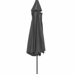 MAISON EXCLUSIVE - Parasol de jardin avec mât en métal 390 cm anthracite