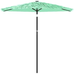 MAISON EXCLUSIVE - Parasol de jardin avec mât en acier vert 268x268x226 cm