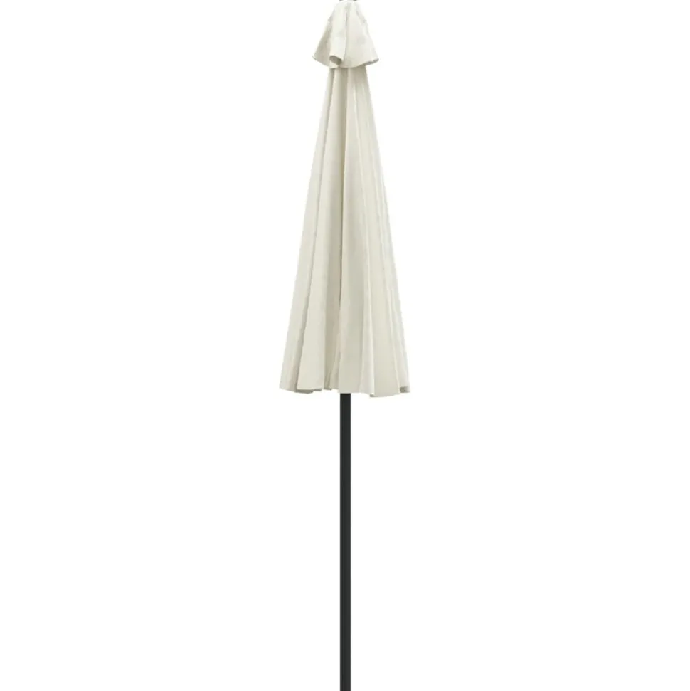 MAISON EXCLUSIVE - Parasol d'extérieur et mât avec aluminium 270 cm blanc sable