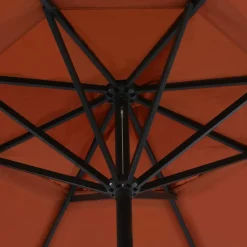 MAISON EXCLUSIVE - Parasol d'extérieur avec mât en aluminium 500 cm terre cuite