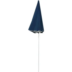 MAISON EXCLUSIVE - Parasol de jardin avec mât en acier bleu 180 cm