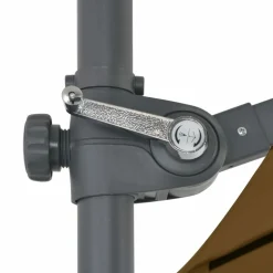 MAISON EXCLUSIVE - Parasol de jardin en porte-à-faux avec mât en acier taupe