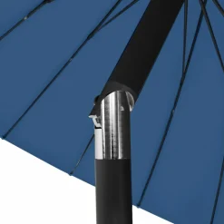 MAISON EXCLUSIVE - Parasol d'extérieur avec mât en aluminium 500 cm bleu azuré