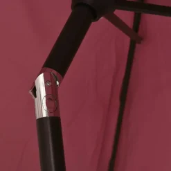 MAISON EXCLUSIVE - Parasol de jardin avec mât en métal rouge bordeaux 300 cm