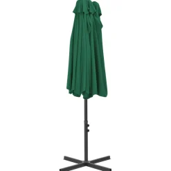 MAISON EXCLUSIVE - Parasol d'extérieur et mât en aluminium 460x270 cm vert
