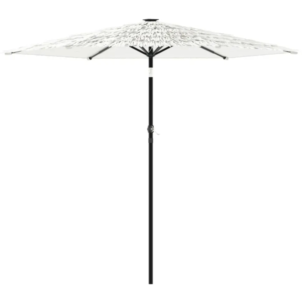 MAISON EXCLUSIVE - Parasol de jardin avec mât en acier blanc 268x268x226 cm