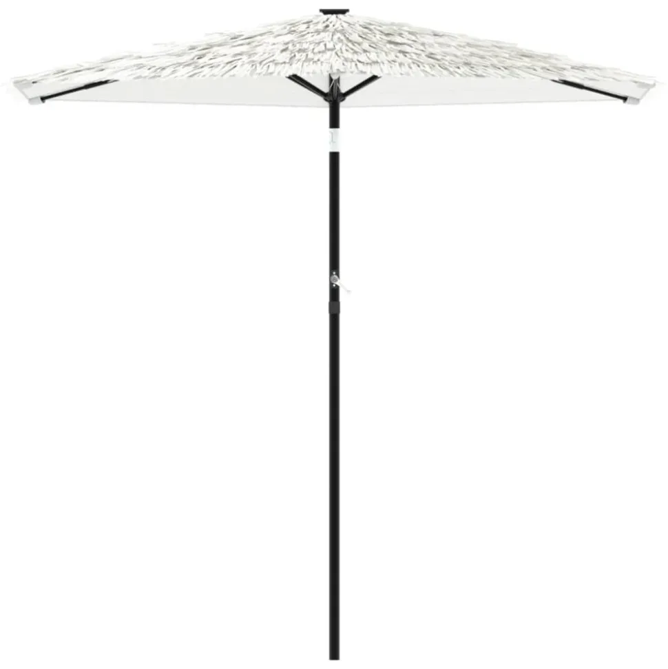 MAISON EXCLUSIVE - Parasol de jardin avec mât en acier blanc 268x268x226 cm