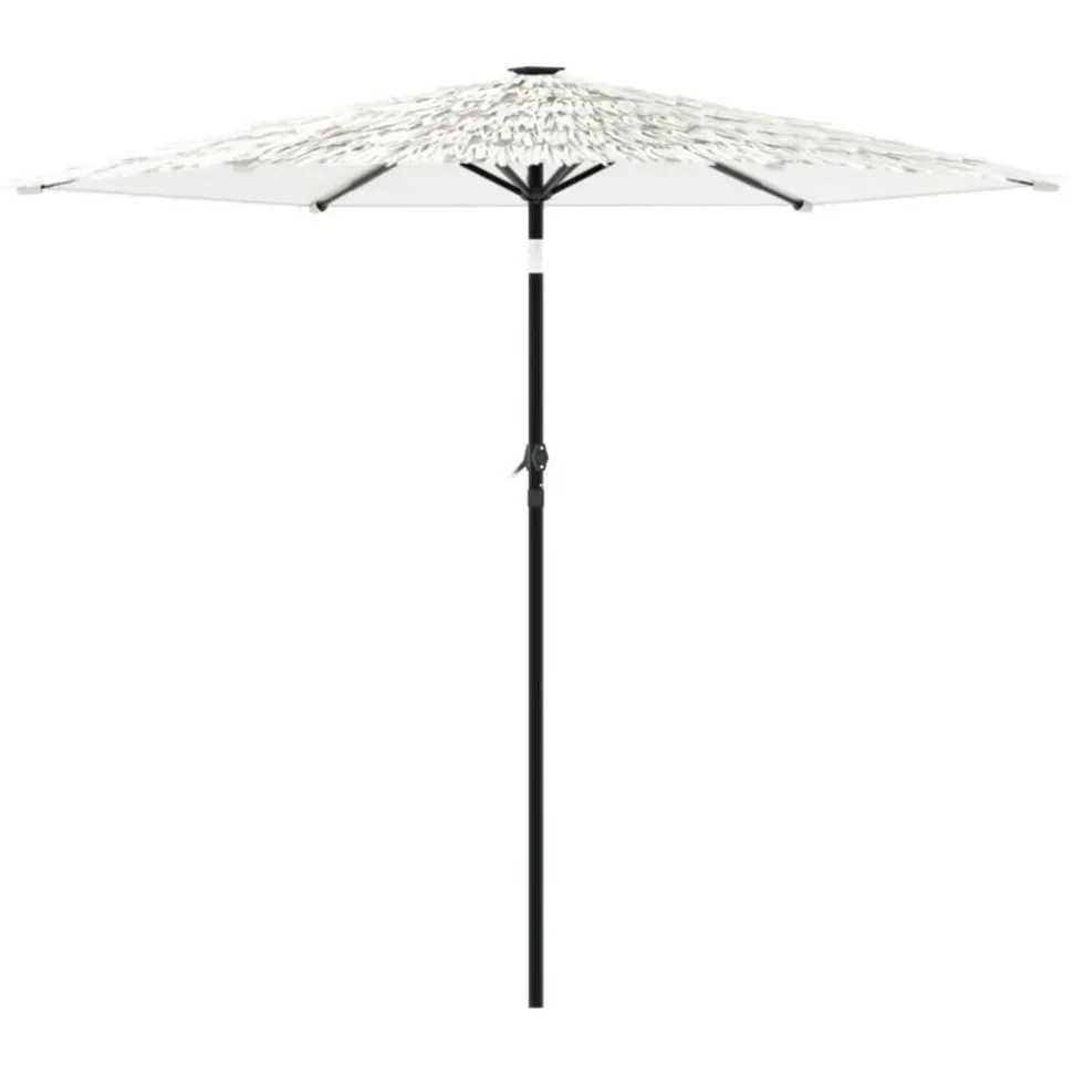 MAISON EXCLUSIVE - Parasol de jardin avec mât en acier blanc 268x268x226 cm