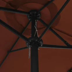 MAISON EXCLUSIVE - Parasol d'extérieur avec poteau en aluminium terre cuite