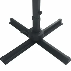 MAISON EXCLUSIVE - Parasol de jardin en porte-à-faux lumières led mât en aluminium