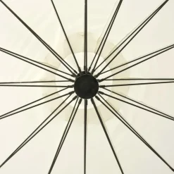 MAISON EXCLUSIVE - Parasol suspendu avec poteau en aluminium blanc 3 m