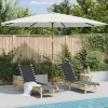 MAISON EXCLUSIVE - Parasol d'extérieur avec mât en bois 350 cm blanc sable