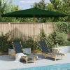 MAISON EXCLUSIVE - Parasol d'extérieur avec mât en bois 350 cm vert