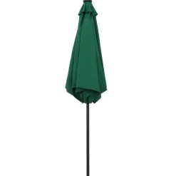 MAISON EXCLUSIVE - Parasol de jardin avec lumières led et mât en aluminium vert