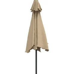 MAISON EXCLUSIVE - Parasol d'extérieur avec poteau en métal 300 cm taupe