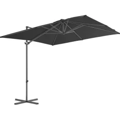 MAISON EXCLUSIVE - Parasol de jardin avec base portable anthracite